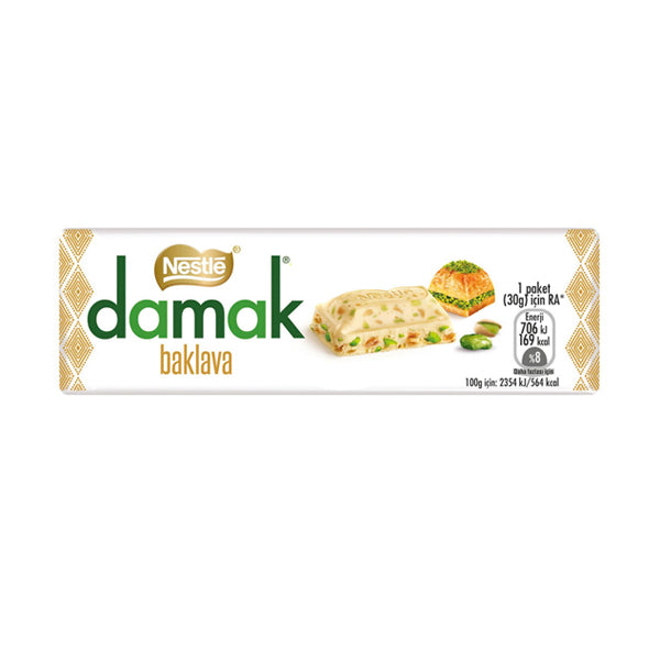 Nestle Damak Baklava Chocolate With Antep Pistachio 30g