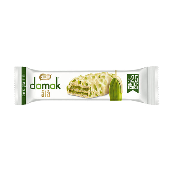 Nestle Damak White Chocolate With Antep Pistachio Wafer 30g