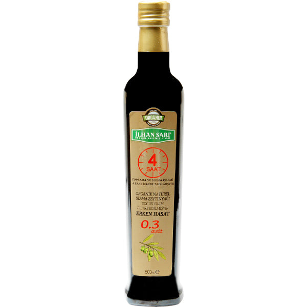 Organic Early Harvest Unfiltered Natural Extra Virgin Olive Oil 500ml