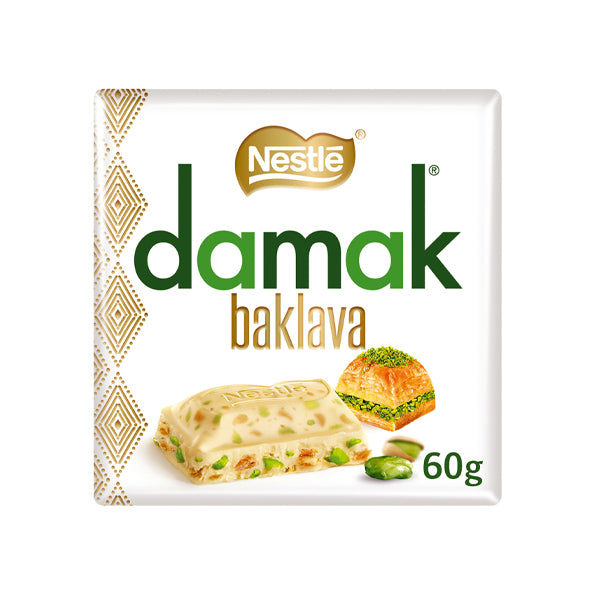 Nestle Damak Baklava Chocolate With Antep Pistachio 60g