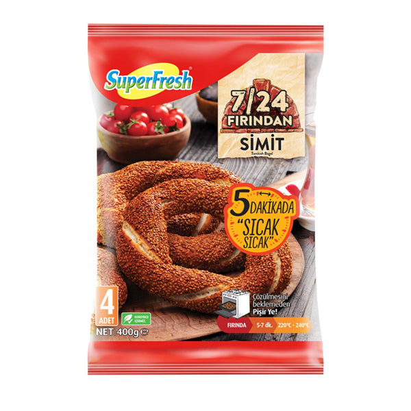 Superfresh Frozen 7/24 Baked Simit 400g
