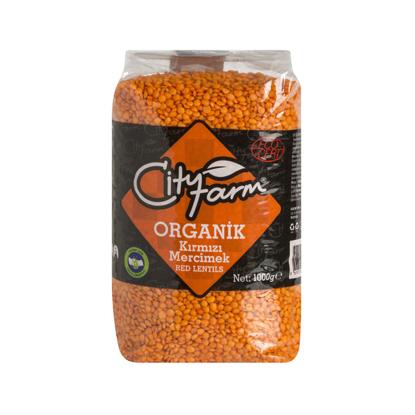 City Farm Organic Red Lentil 1kg