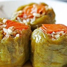 Turkish Stuffed Peppers With Meat & Rice