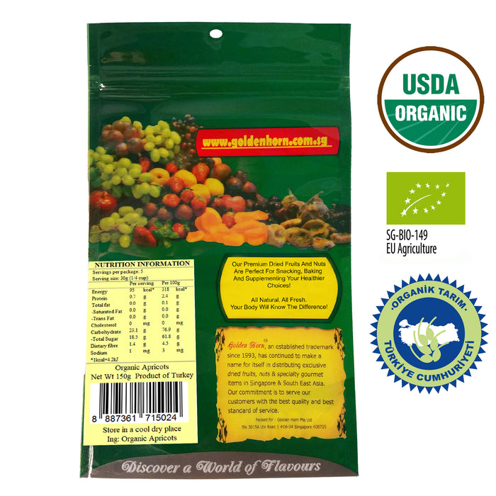 Golden Horn Organic Apricots 150g