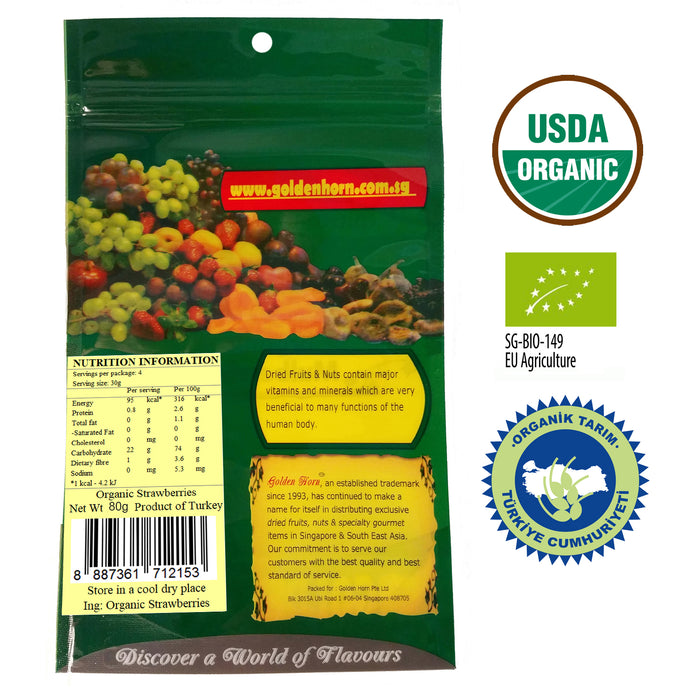 Golden Horn Organic Strawberries 80g (1 FOR 1 PROMO)
