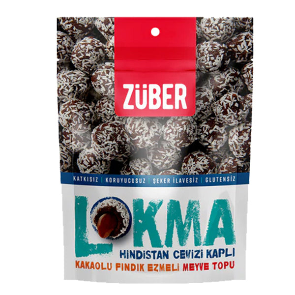 Zuber Lokma Walnut Coconut Coated Fruit Ball 96g