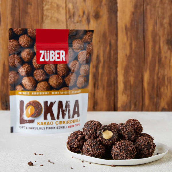 Zuber Lokma Cocoa Nibs Coated Fruit Ball 96g