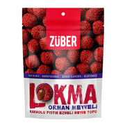 Zuber Lokma Forest Fruits Coated Fruit Ball With Peanut Paste 96g