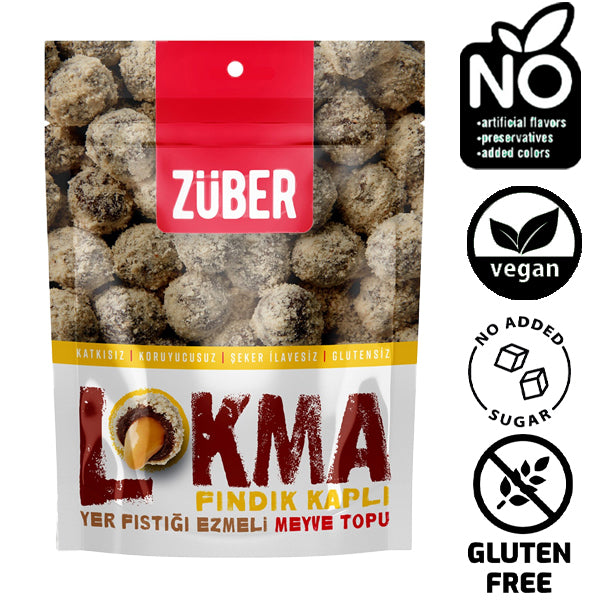 Zuber Lokma Hazelnut Coated Fruit Ball 96g