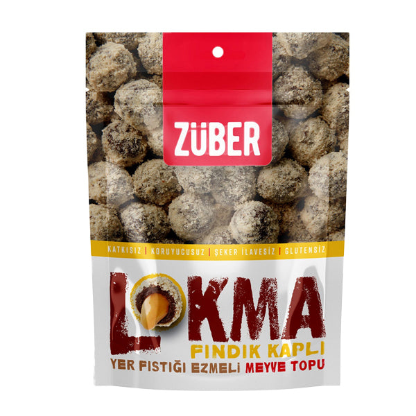 Zuber Lokma Hazelnut Coated Fruit Ball 96g