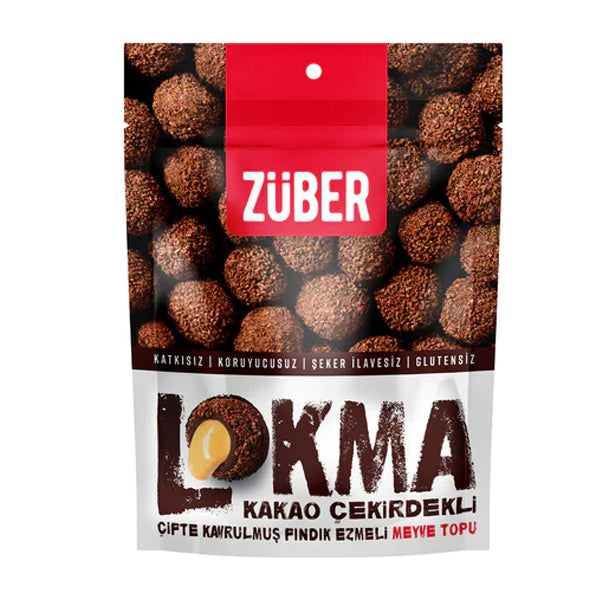 Zuber Lokma Cocoa Nibs Coated Fruit Ball 96g