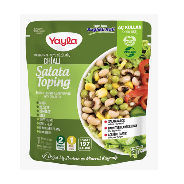 Yayla Boiled & Drained Salad Topping With Chia Seeds 150g