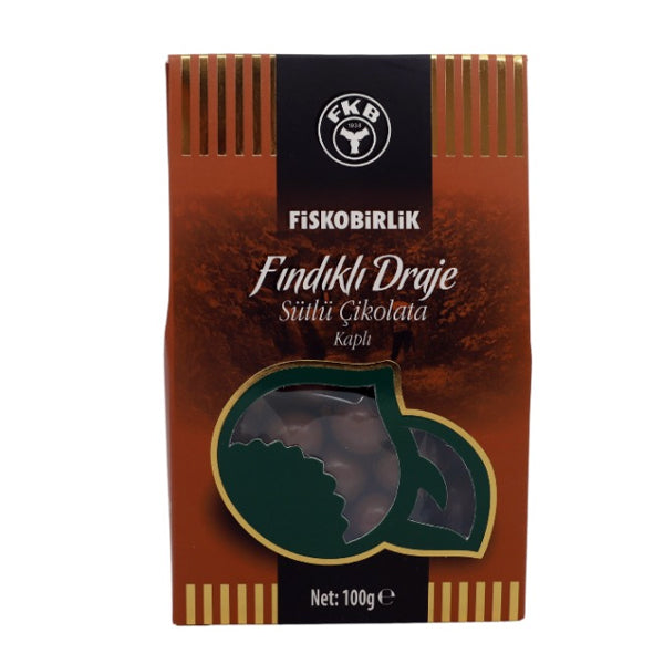 Fiskobirlik Milk Chocolate Hazelnut Dragees 100g