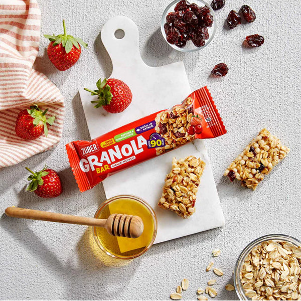 Zuber Granola Bar Cranberry & Strawberry 25g