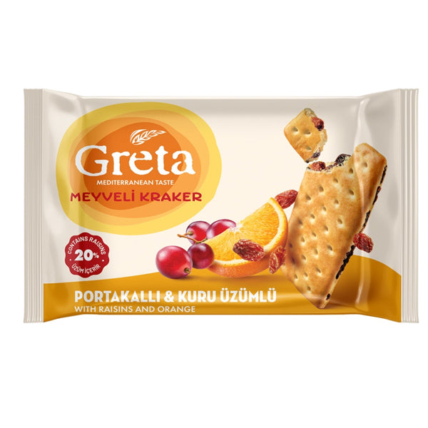Greta Raisin and Orange Fruit Crackers
