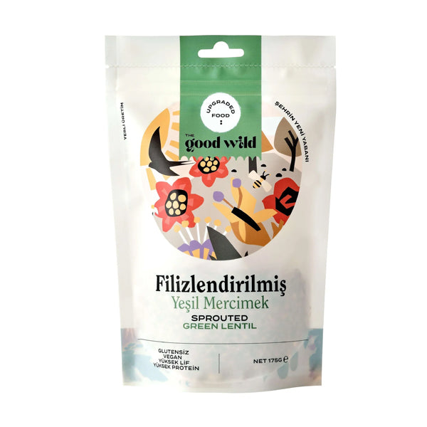 The Good Wild Sprouted Green Lentils 175g