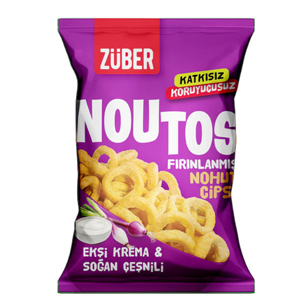 Zuber Baked Chickpea Chips With Sour Cream and Onion 55g
