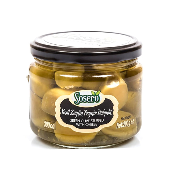 Sosero Green Olives Stuffed with Cheese 290g