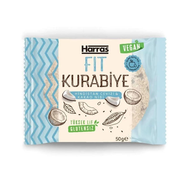 Harras Coconut & Cocoa Nibs Fit Cookie 50g