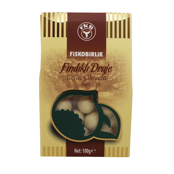 Fiskobirlik White Chocolate Hazelnut Dragees 100g