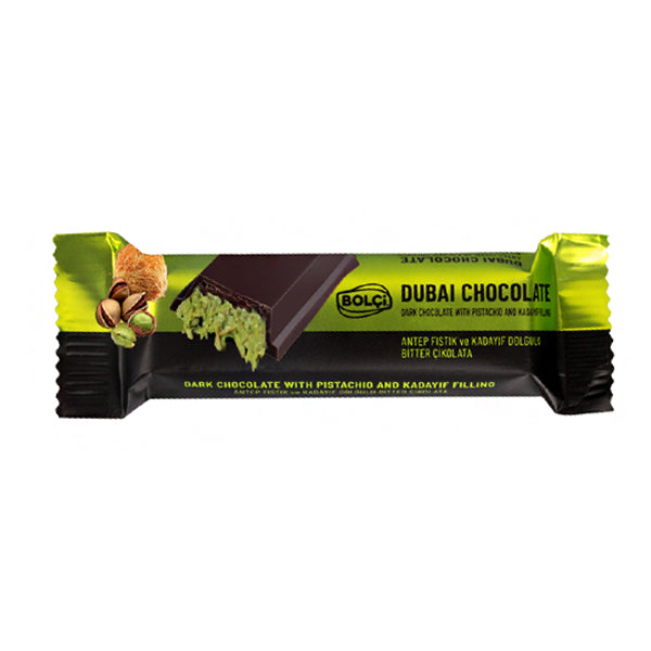 Bolci Dubai Dark Chocolate with Pistachio Kadayıf Filling 30g