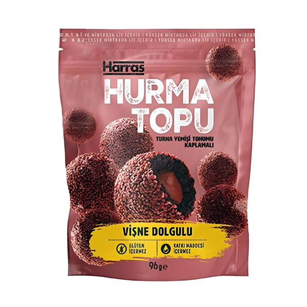 Harras Cranberry Seed Coated Date Balls With Sour Cherry 96g