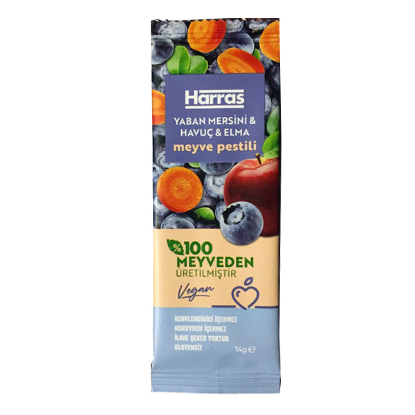 Harras Wild Blueberries & Carrot & Apple 100% Fruit Paste 14g