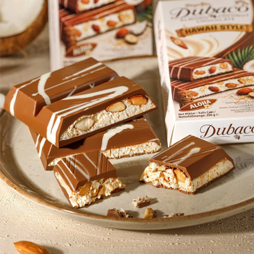 Beyoglu Dubaco Hawaii Style Almond Kadayif and Coconut Chocolate 200g