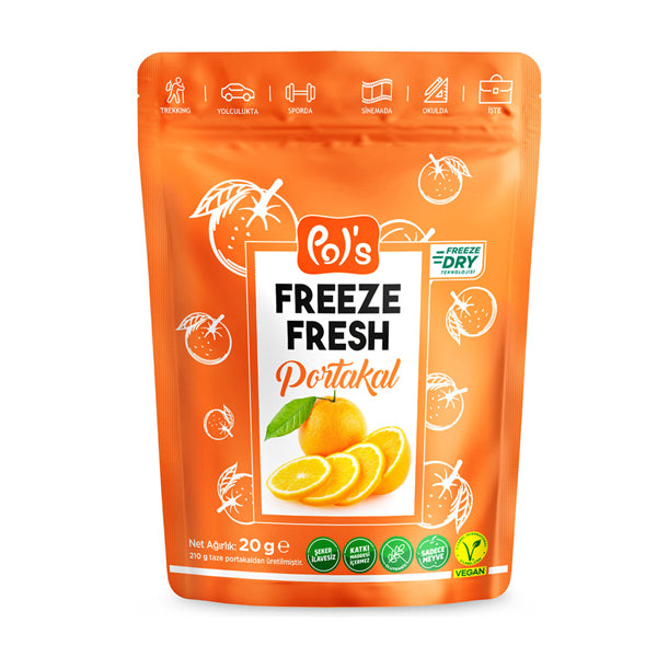 Pol's Freeze Dried Sliced Orange 20g