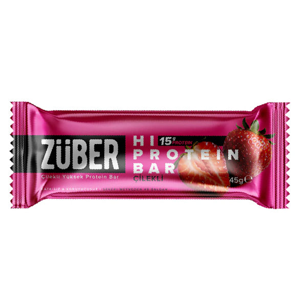 Zuber High Protein Bar Strawberry 45g