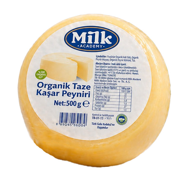 Milk Academy Organic Kashkaval Cheese (Taze Kasar) 500g