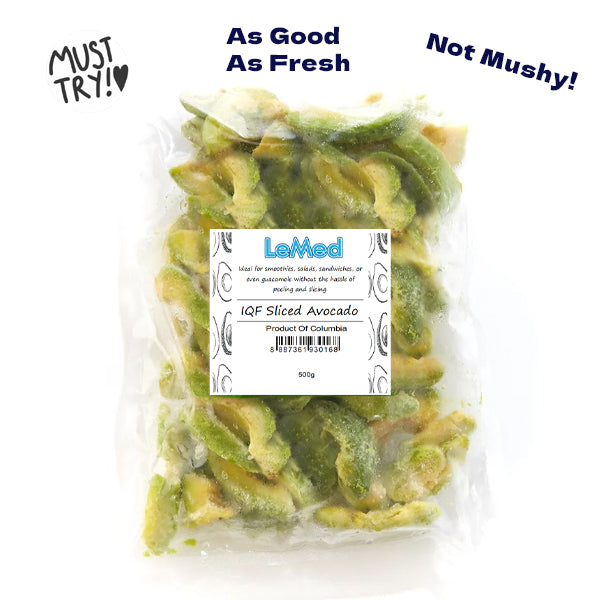 IQF Frozen Avocado Slices 500g