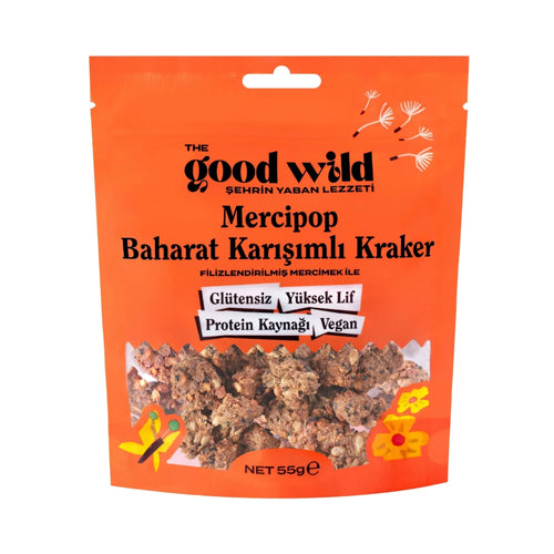 The Good Wild Mercipop Spice Blend Lentil Crackers 55g