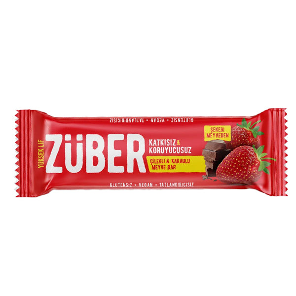 Zuber Fruit Bar Strawberry & Chocolate 40g