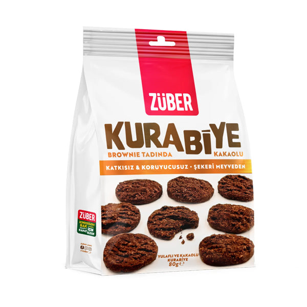Zuber Brownie Flavoured Cocoa & Oatmeal Cookies 80g