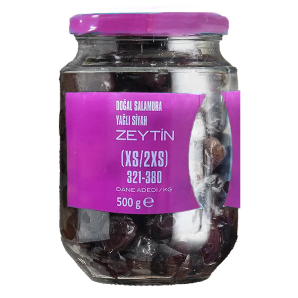 Harras Salamura XS Black Olives 500g