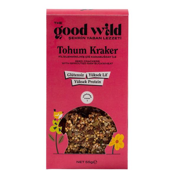 The Good Wild Gluten Free Seed Crackers 55g