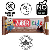 Zuber Kids Fruit Bar With Milk Chocolate 25g