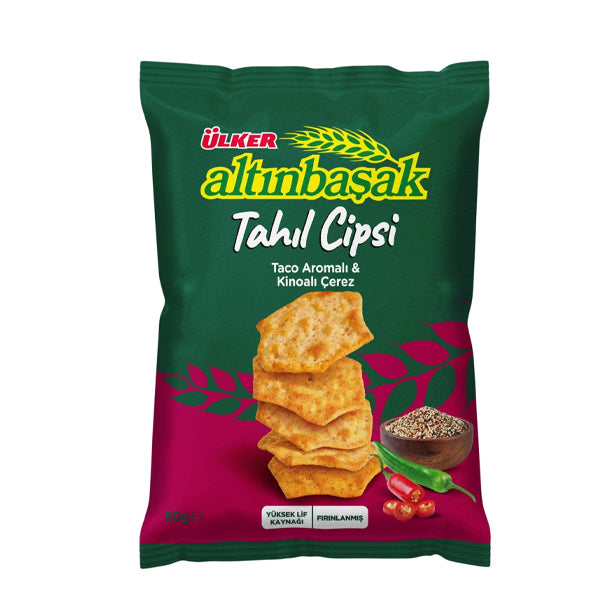 Ulker Cereal Chips Taco Flavored & Quinoa Snack 50g