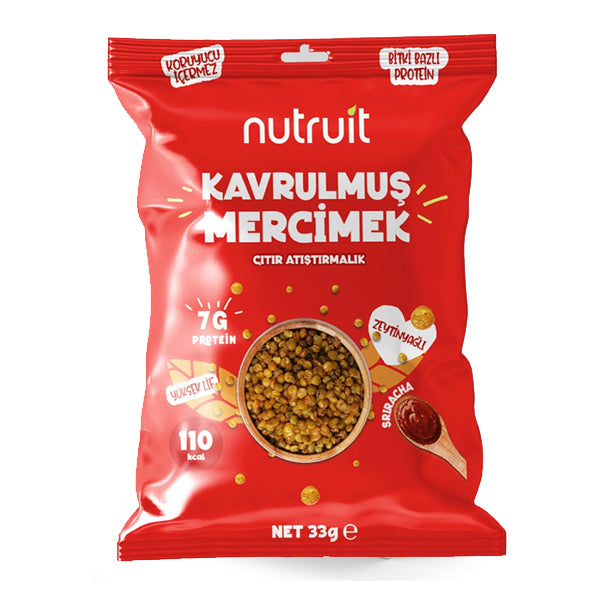 Nutruit Roasted Lentils with Olive Oil and Sriracha Spicy Sauce 33g