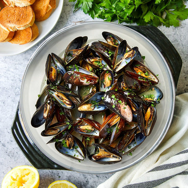 St Andrews Frozen Mussels In White Wine Sauce 500g