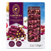 Lokmera Rose Petal & Pomegranate Pistachio Turkish Delight 125g