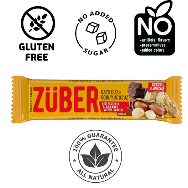 Zuber Fruit Bar Peanut & Chocolate 40g