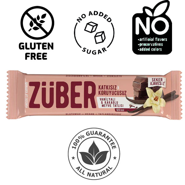 Zuber Fruit Bar Vanilla & Chocolate 40g
