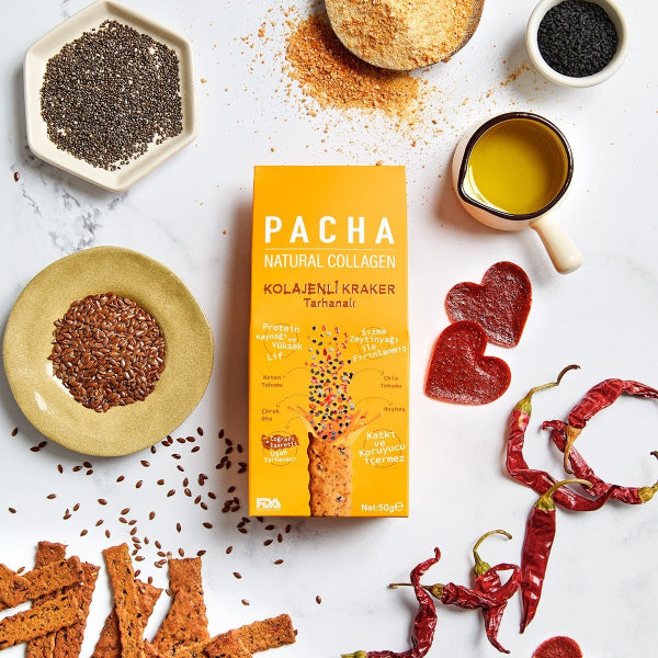 Pacha Natural Collagen Tarhana Crackers 50g